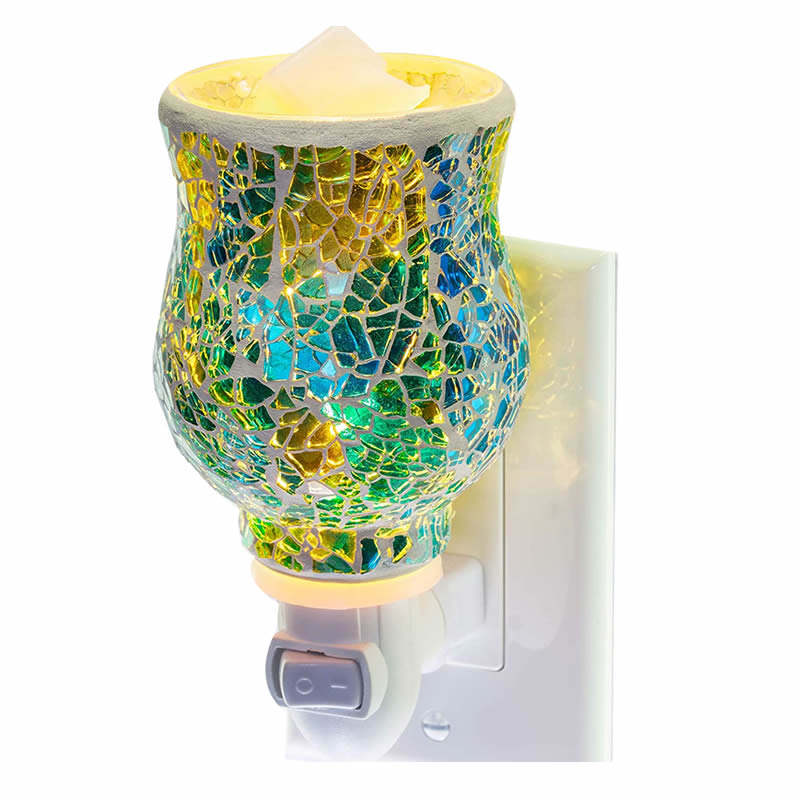 Mosaic Ceramic Electric Wax Melt Warmer Plug-In – Decorative Candle Warmer & Home Fragrance Burner